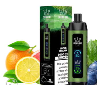 AL FAKHER CROWN BAR 8000 PRO DUAL MODE DISPOSABLE